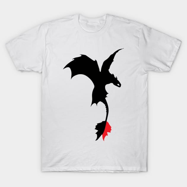 Toothless, Night Fury - How to train your dragon T-Shirt by khoipham